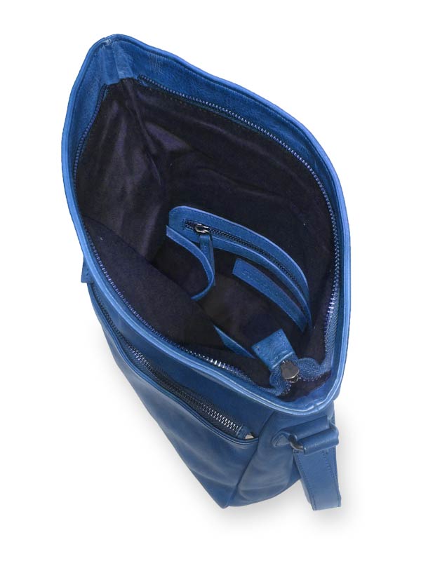 Sticks and Stones Umschlagtasche Madison Bag in Blue Quartz Innenansicht