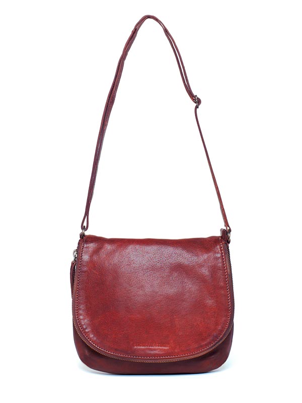 Sticks and Stones - Ledertasche Andalusia Bag - Bright Red