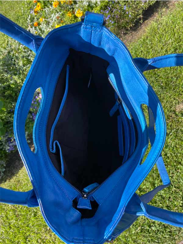 Sticks and Stones Treviso Bag in Blue Quartz Innenansicht