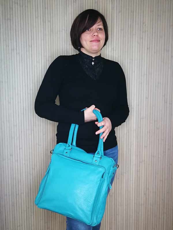 Sticks and Stones - Ledertasche Antigua Bag als Handtasche Tragevariante