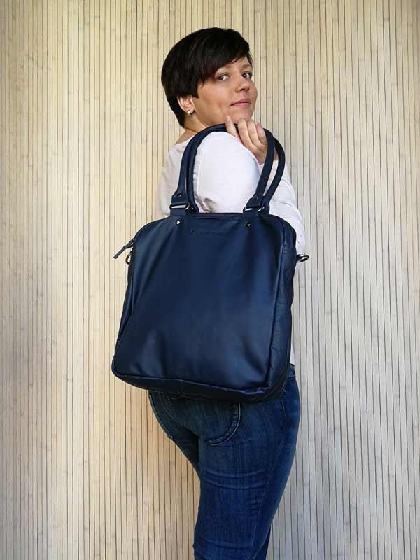 Sticks and Stones - Lederhandtasche Austin Bag als Schultertasche mit kurzen Henkeln