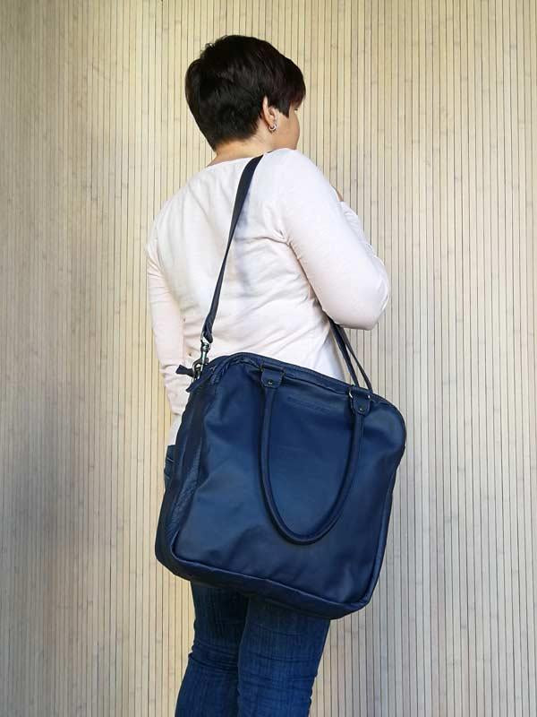 Sticks and Stones - Lederhandtasche Austin Bag als Schultertasche mit langem Tragegurt