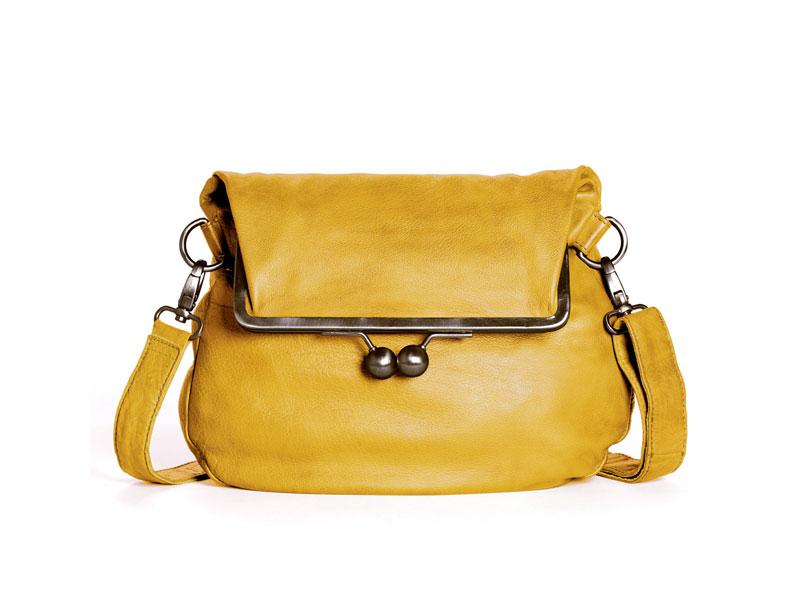 Sticks and Stones - Ledertasche - Cannes Bag - Yellow 
