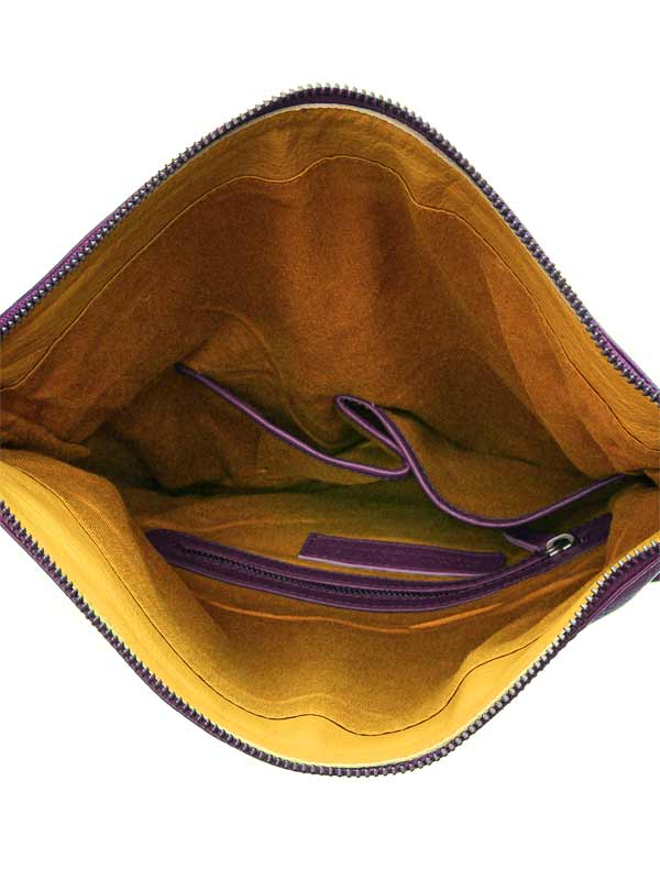 Sticks and Stones - Umschlagtasche Flap Bag - Crushed Violets Innenansicht