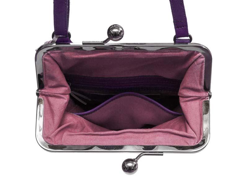 Sticks and Stones - Bügeltasche Lyon Bag - Classic Purple Innenansicht