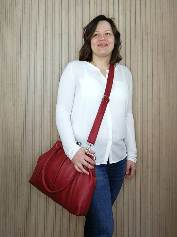 Sticks and Stones - Bügeltasche Marseille Bag - Red als Crossbag