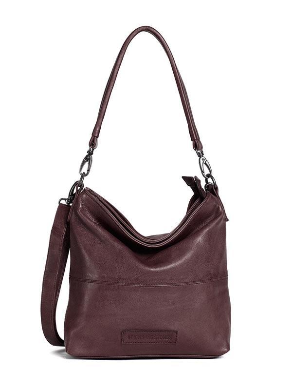 Sticks and Stones - Ledertasche New Amsterdam - Burgundy