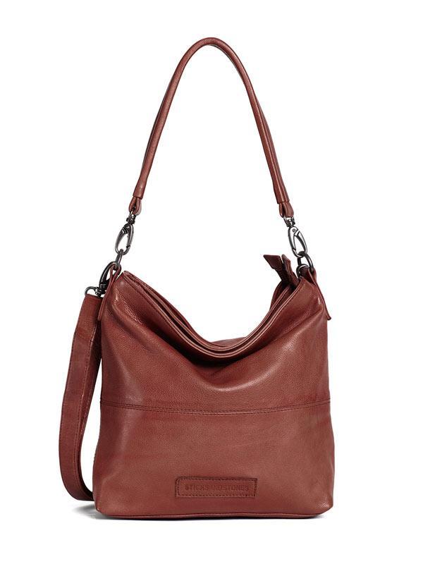 Sticks and Stones - Ledertasche New Amsterdam - Mustang Brown