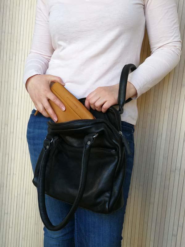 Sticks and Stones - Lederhandtasche Orleans Bag - Black als Handtasche mit Denver Wallet