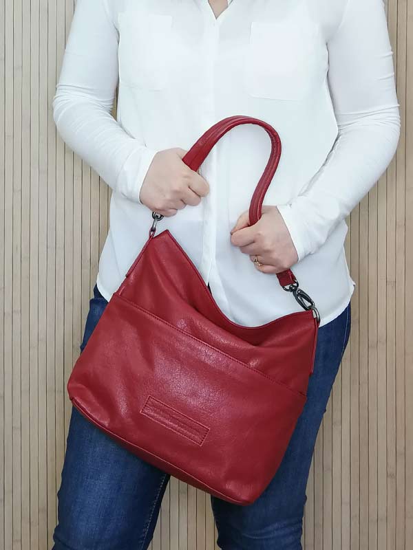Sticks and Stones - Ledertasche Piemonte Bag - Red als Handtasche