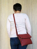 Sticks and Stones - Ledertasche Rosebery Bag - Red als Crossbag